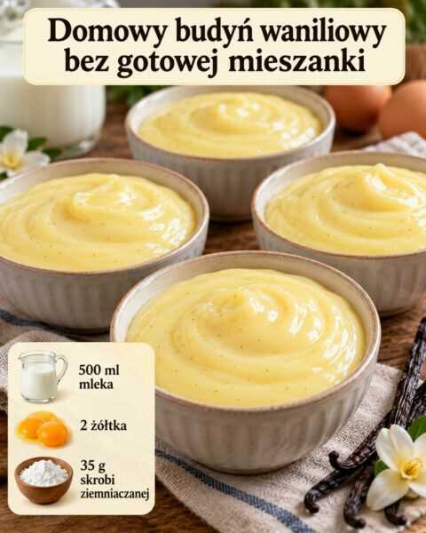 Domowy budyń waniliowy bez gotowej mieszanki