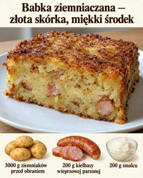 Babka ziemniaczana — złota skórka, miękki środek