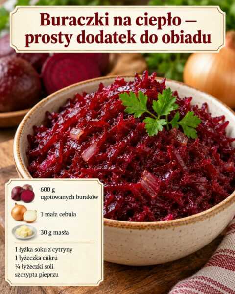 Buraczki na ciepło — prosty dodatek do obiadu